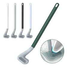 Pcs 2 -- Silicon Bathroom Cleaning Hockey Brush