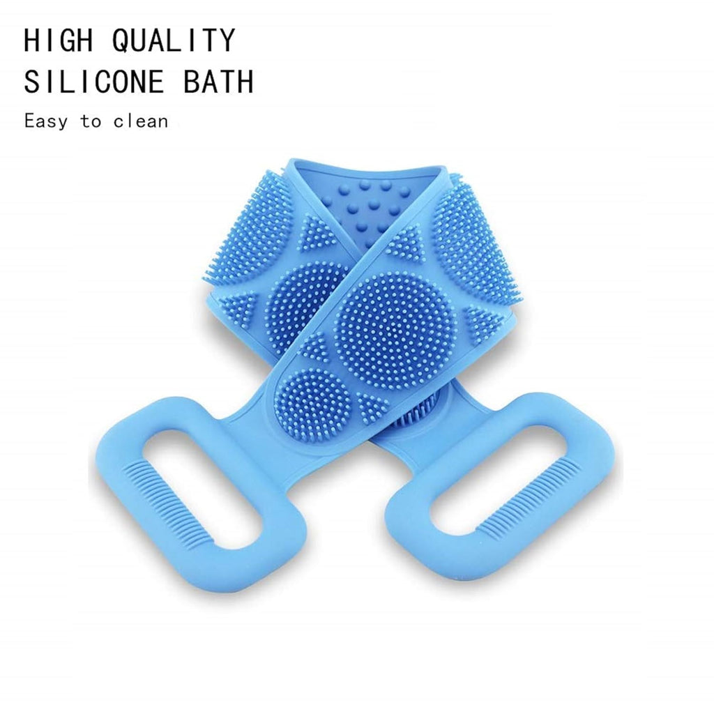Pack of 2 Silicone Back Scrubber Bath Belts