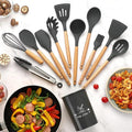 12 Pcs Silicone Cooking Utensils Kitchen Utensil Set