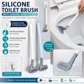 Pcs 2 -- Silicon Bathroom Cleaning Hockey Brush
