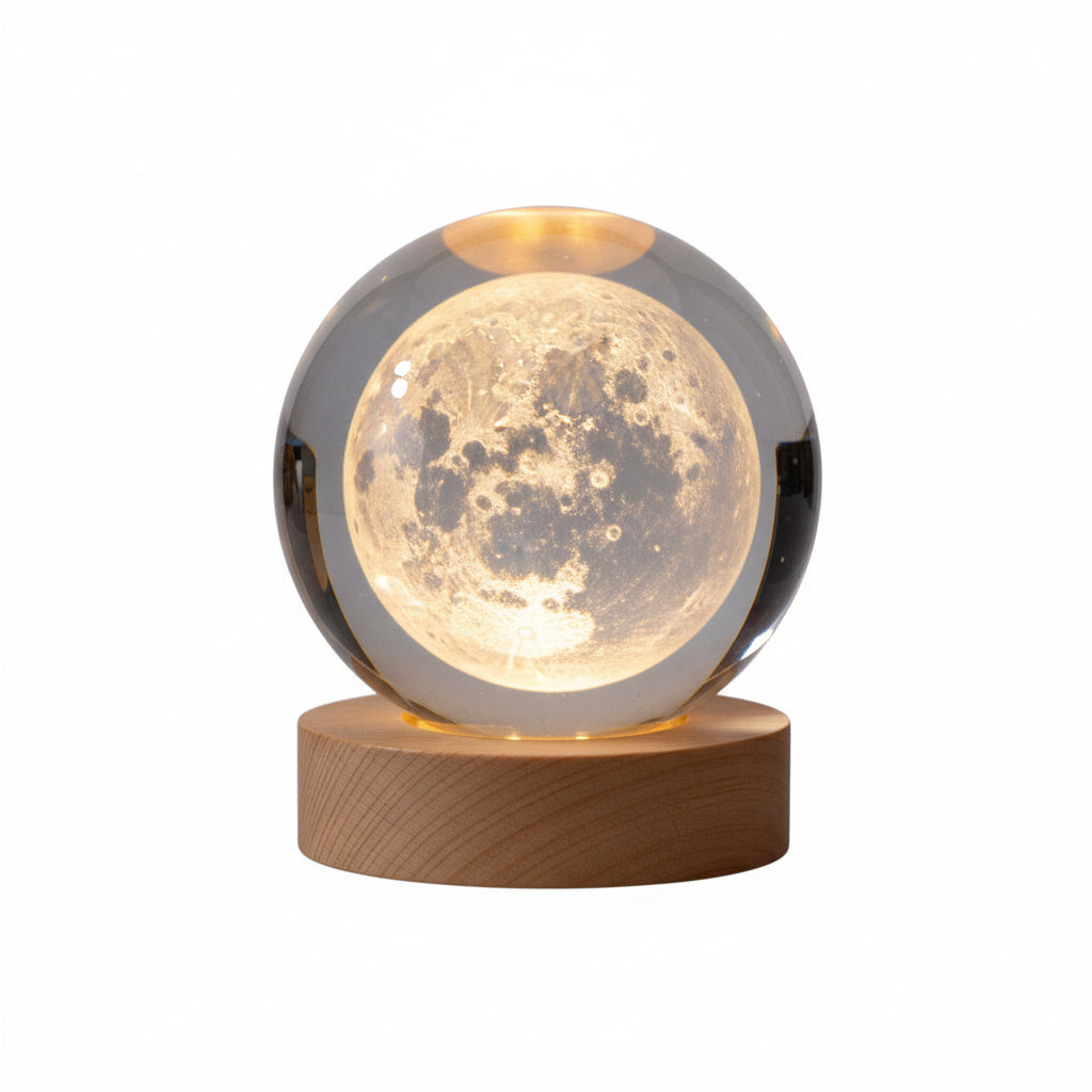 3D Galaxy Crystal Ball Night Light