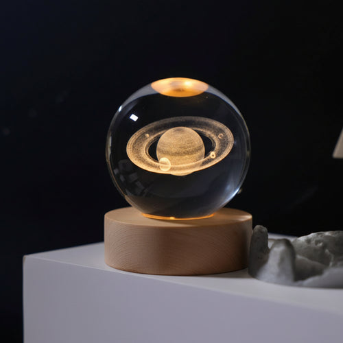 3D Galaxy Crystal Ball Night Light